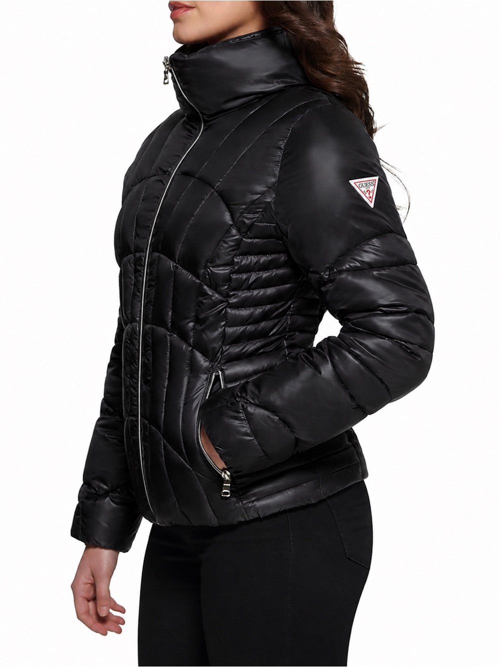 Guess Womens Fall Jackets for Women Puffer Jacket Quilted Jackets Size Small